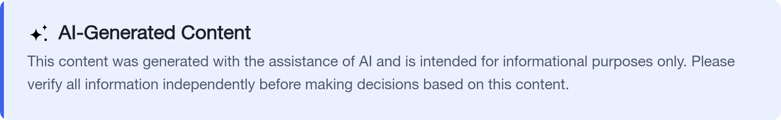 AI-Generated Content – This content was generated with the assistance of AI and is intended for informational purposes only.